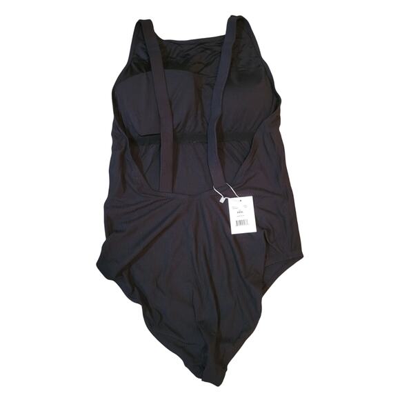 NWT Andie The Montauk One Piece Swimsuit Bathing Suit Black Size XXXL 3XL - Picture 3 of 6